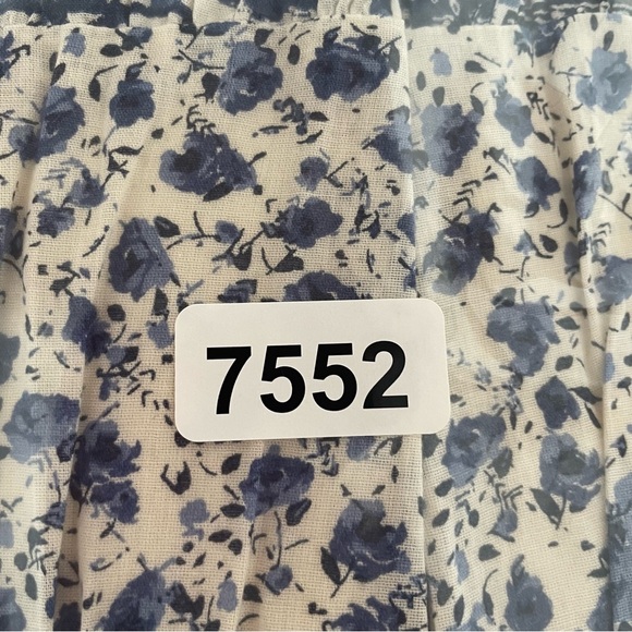 New! Abercrombie & Fitch twist tied blue print tiered maxi dress 37552. - Picture 13 of 15